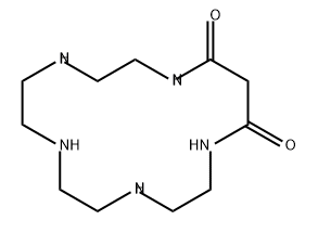 1,4,7,10,13-Pentaazacyclohexadecane-14,16-dione 结构式