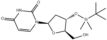3'-O-(叔丁基二甲基硅烷基)尿苷 结构式
