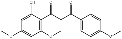 1,3-Propanedione, 1-(2-hydroxy-4,6-dimethoxyphenyl)-3-(4-methoxyphenyl)- 结构式