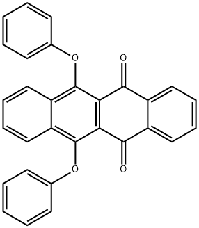 5,12-Naphthacenedione, 6,11-diphenoxy- 结构式