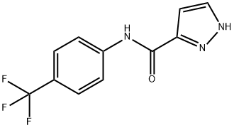 1H-Pyrazole-3-carboxamide,N-[4-(trifluoromethyl)phenyl]-(9CI) 结构式