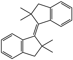 1H-Indene, 1-(2,3-dihydro-2,2-dimethyl-1H-inden-1-ylidene)-2,3-dihydro-2,2-dimethyl-, (1E)- 结构式