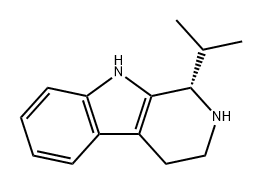 (S)-1-异丙基-2,3,4,9-四氢-1H-吡啶[3,4-B]吲哚 结构式