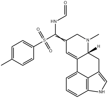 Formamide, N-[(9,10-didehydro-6-methylergolin-8-ylidene)[(4-methylphenyl)sulfonyl]methyl]- 结构式