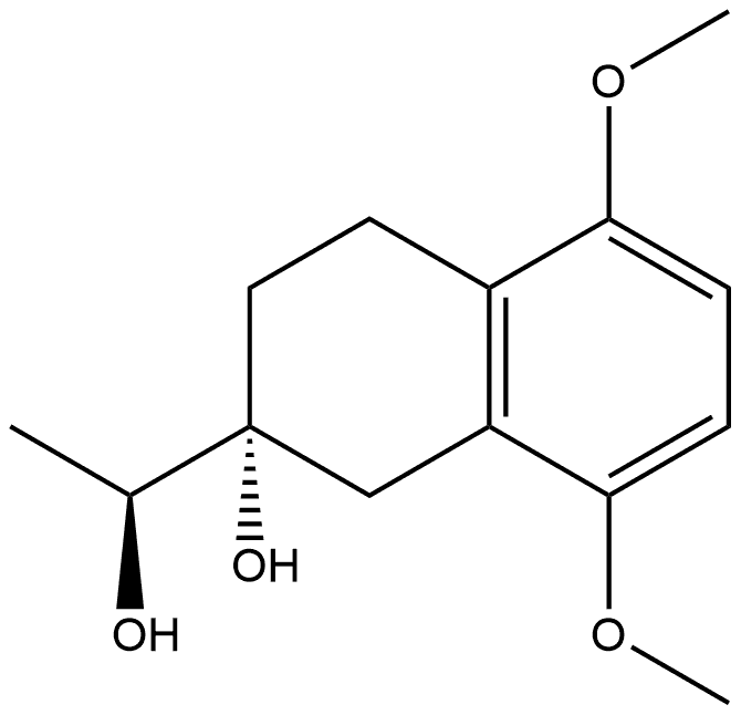 2-Naphthalenemethanol, 1,2,3,4-tetrahydro-2-hydroxy-5,8-dimethoxy-α-methyl-, (αS,2R)- 结构式