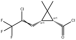 Z-顺式氯氟菊酰氯 结构式