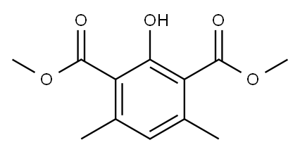 1,3-Benzenedicarboxylic acid, 2-hydroxy-4,6-dimethyl-, 1,3-dimethyl ester 结构式