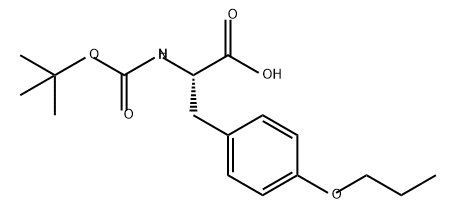 L-Tyrosine, N-[(1,1-dimethylethoxy)carbonyl]-O-propyl- 结构式