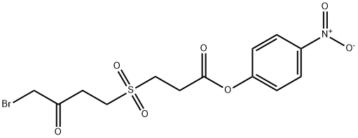 3-(4-bromo-3-oxobutanesulfonyl)-1-propionic acid 4-nitrophenyl ester 结构式