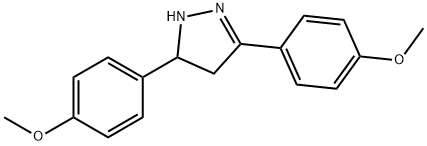 1H-Pyrazole, 4,5-dihydro-3,5-bis(4-methoxyphenyl)- 结构式