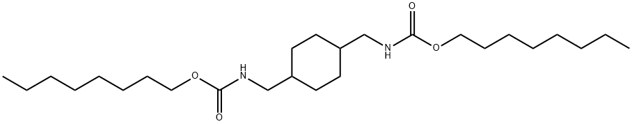 Carbamic acid, [1,4-cyclohexanediylbis(methylene)]bis-, dioctyl ester (9CI) 结构式