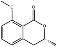 1H-2-Benzopyran-1-one, 3,4-dihydro-8-methoxy-3-methyl-, (3R)- 结构式