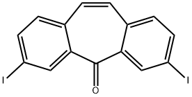 3,7-二碘-二苯并[A,D]环庚烯-5-酮 结构式