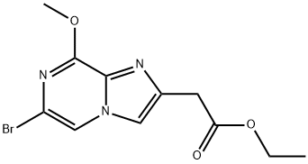 ethyl 6-bromo-8-methoxyimidazo<1,2-a>pyrazine-2-acetate 结构式