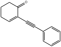 2-Cyclohexen-1-one, 2-(2-phenylethynyl)- 结构式