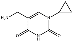 5-(氨甲基)-1-环丙基嘧啶-2,4(1H,3H)-二酮 结构式