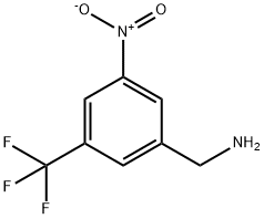 (3-硝基-5-(三氟甲基)苯基)甲胺 结构式