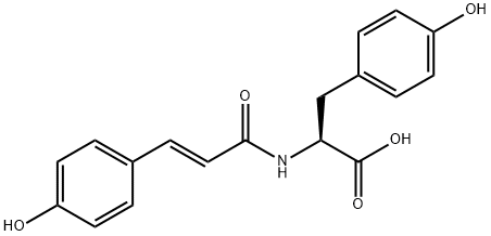 N-反式-对香豆酰酪胺 结构式