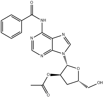 Adenosine, N-benzoyl-3'-deoxy-, 2'-acetate (9CI) 结构式