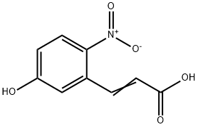 2-Propenoic acid, 3-(5-hydroxy-2-nitrophenyl)- 结构式