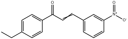 2-Propen-1-one, 1-(4-ethylphenyl)-3-(3-nitrophenyl)- 结构式