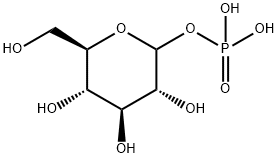 Phosphoric acid hydrogen D-glucopyranosyl ester 结构式