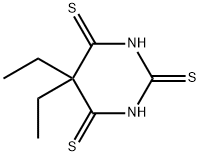 2,4,6(1H,3H,5H)-Pyrimidinetrithione, 5,5-diethyl- 结构式