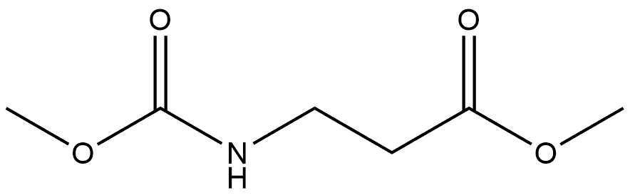β-Alanine, N-(methoxycarbonyl)-, methyl ester 结构式