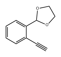 2-(2-乙炔基苯基)-1,3-二氧戊环 结构式