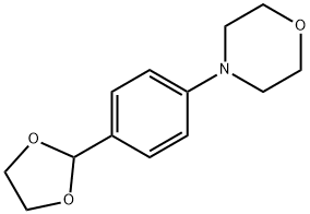 Morpholine, 4-[4-(1,3-dioxolan-2-yl)phenyl]- 结构式