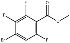 4-溴-2,3,6-三氟苯甲酸甲酯 结构式