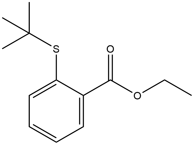 Ethyl 2-[(1,1-dimethylethyl)thio]benzoate 结构式