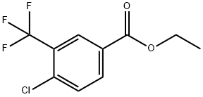 4-氯-3-(三氟甲基)苯甲酸乙酯 结构式