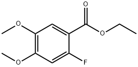 Ethyl 2-fluoro-4,5-dimethoxybenzoate 结构式