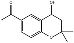 Ethanone, 1-(3,4-dihydro-4-hydroxy-2,2-dimethyl-2H-1-benzopyran-6-yl)- 结构式