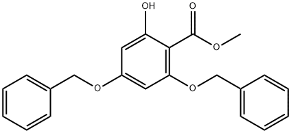 Methyl 4,6-Bisbenzyloxy-2-hydroxybenzoate 结构式