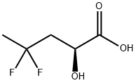 (S)-4,4-二氟-2-羟基戊酸 结构式