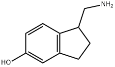 1H-Inden-5-ol, 1-(aminomethyl)-2,3-dihydro- 结构式