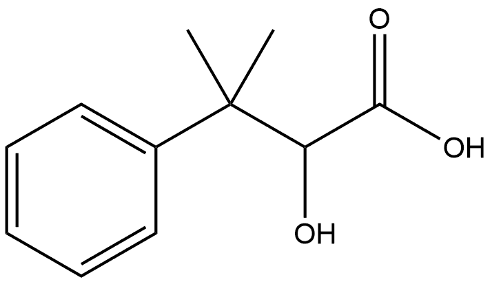 2-羟基-3-甲基-3-苯基丁酸 结构式