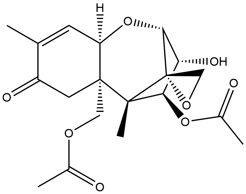 Trichothec-9-en-8-one, 4,15-bis(acetyloxy)-12,13-epoxy-3-hydroxy-, (3α,4β)- (9CI) 结构式