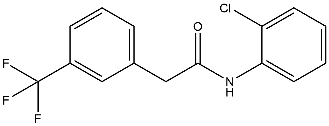 N-(2-Chlorophenyl)-3-(trifluoromethyl)benzeneacetamide 结构式