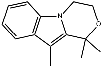 1H-[1,4]Oxazino[4,3-a]indole,3,4-dihydro-1,1,10-trimethyl-(9CI) 结构式