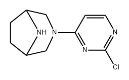 3-(2-氯嘧啶-4-基)-3,8-二氮杂双环[3.2.1]辛烷 结构式