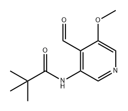 Propanamide, N-(4-formyl-5-methoxy-3-pyridinyl)-2,2-dimethyl- 结构式