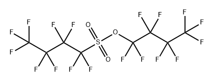 1-Butanesulfonic acid, 1,1,2,2,3,3,4,4,4-nonafluoro-, 1,1,2,2,3,3,4,4,4-nonafluorobutyl ester 结构式