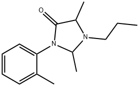 4-Imidazolidinone, 2,5-dimethyl-3-(2-methylphenyl)-1-propyl- 结构式