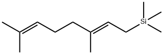 Silane, [(2E)-3,7-dimethyl-2,6-octadien-1-yl]trimethyl- 结构式