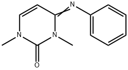 2(1H)-Pyrimidinone,3,4-dihydro-1,3-dimethyl-4-(phenylimino)-(9CI) 结构式