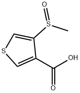 3-Thiophenecarboxylic acid, 4-(methylsulfinyl)- 结构式