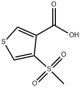 4-methanesulfonylthiophene-3-carboxylic acid 结构式